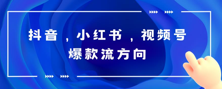 【副业项目6104期】抖音，小红书，视频号爆款流视频制作，简单制作掌握流量密码缩略图