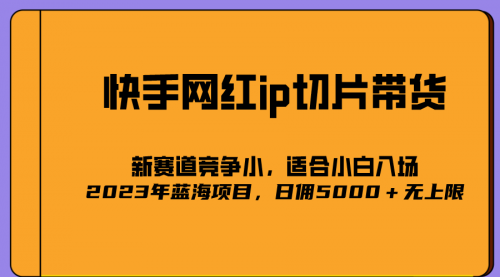 【副业项目7037期】2023爆火的快手网红IP切片，号称日佣5000＋的蓝海项目，二驴的独家授权缩略图